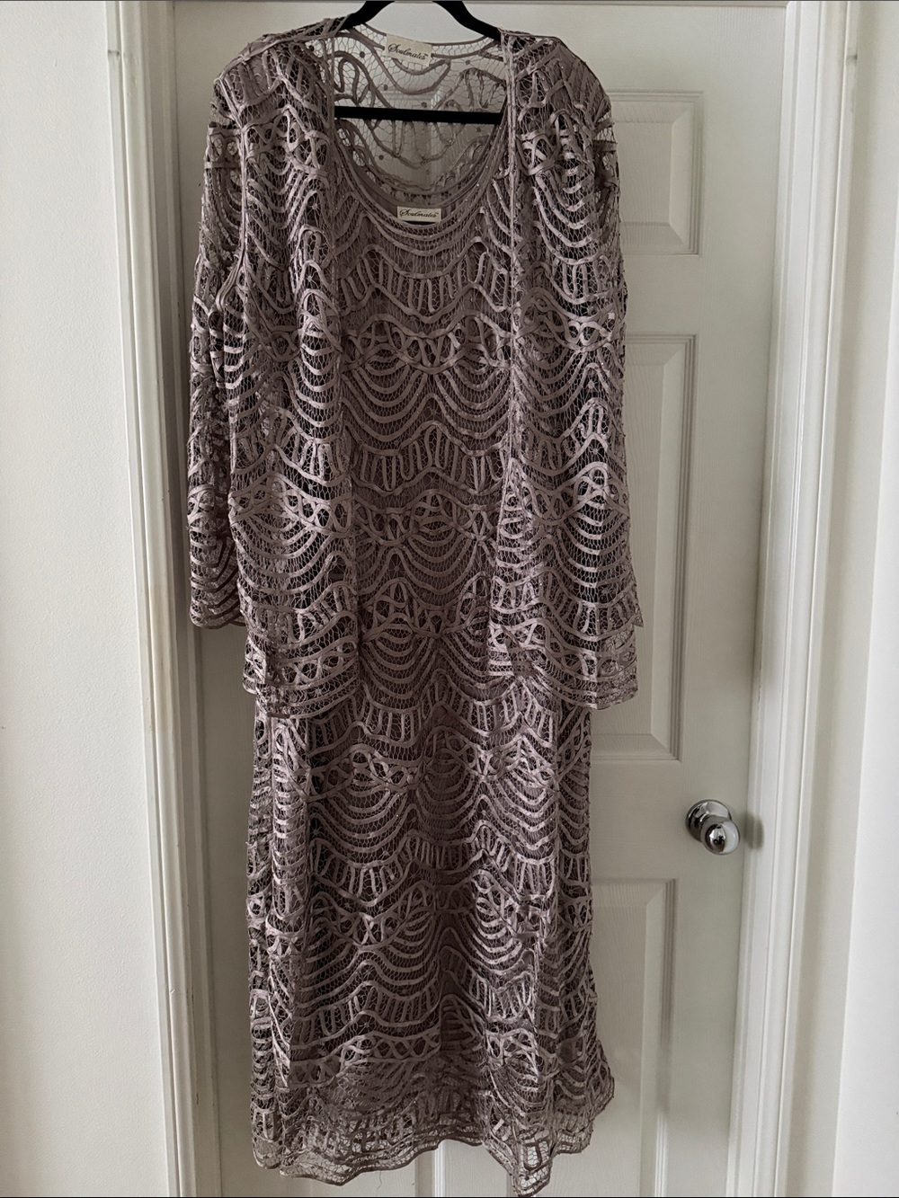 Soulmates Stunning Lace Maxi Dress fully lined with Silk Slip